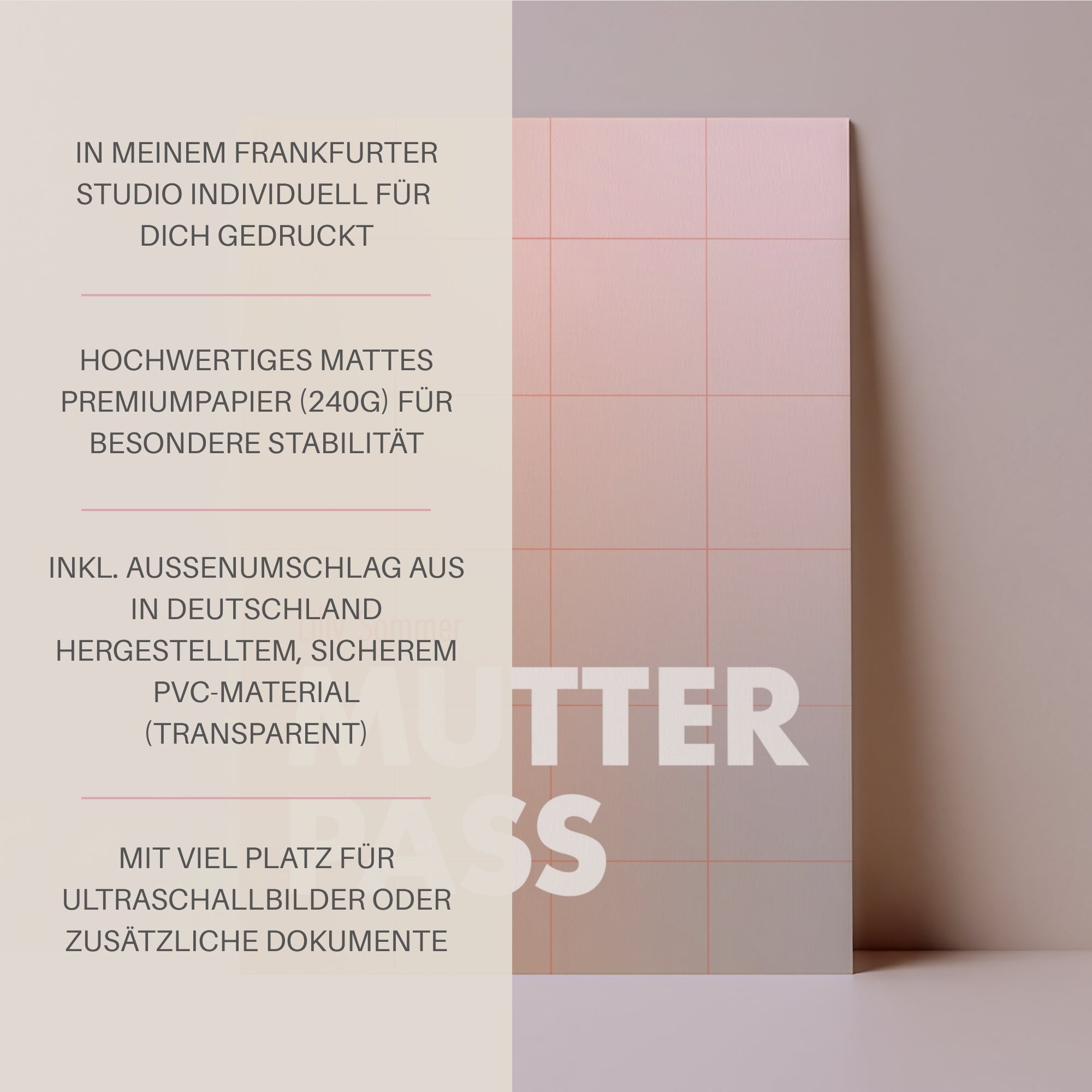 Mutterpasshülle Carli I personalisierbar