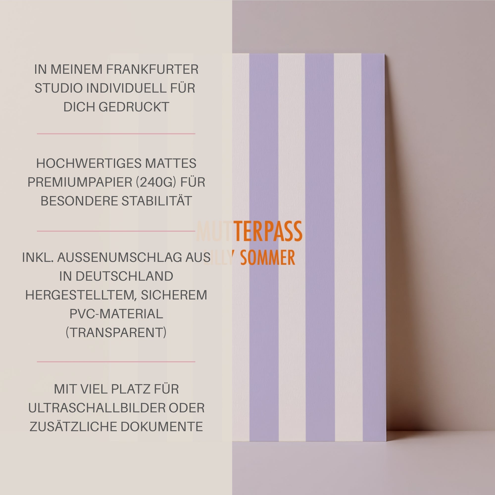 Mutterpasshülle Nika I personalisierbar