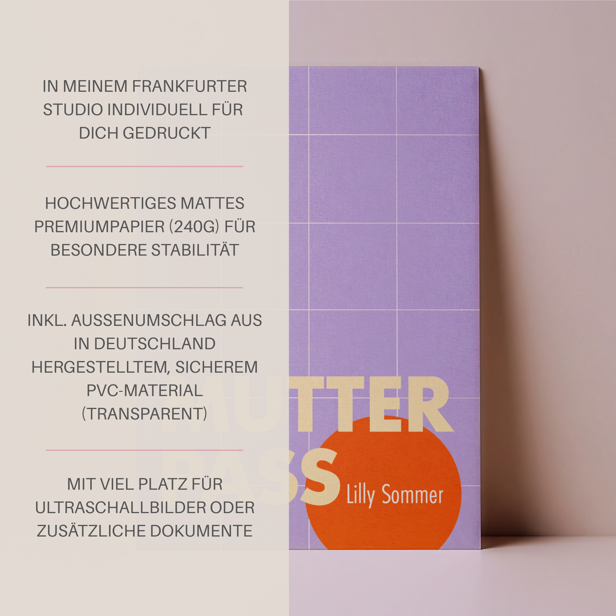 Mutterpasshülle Nova I personalisierbar