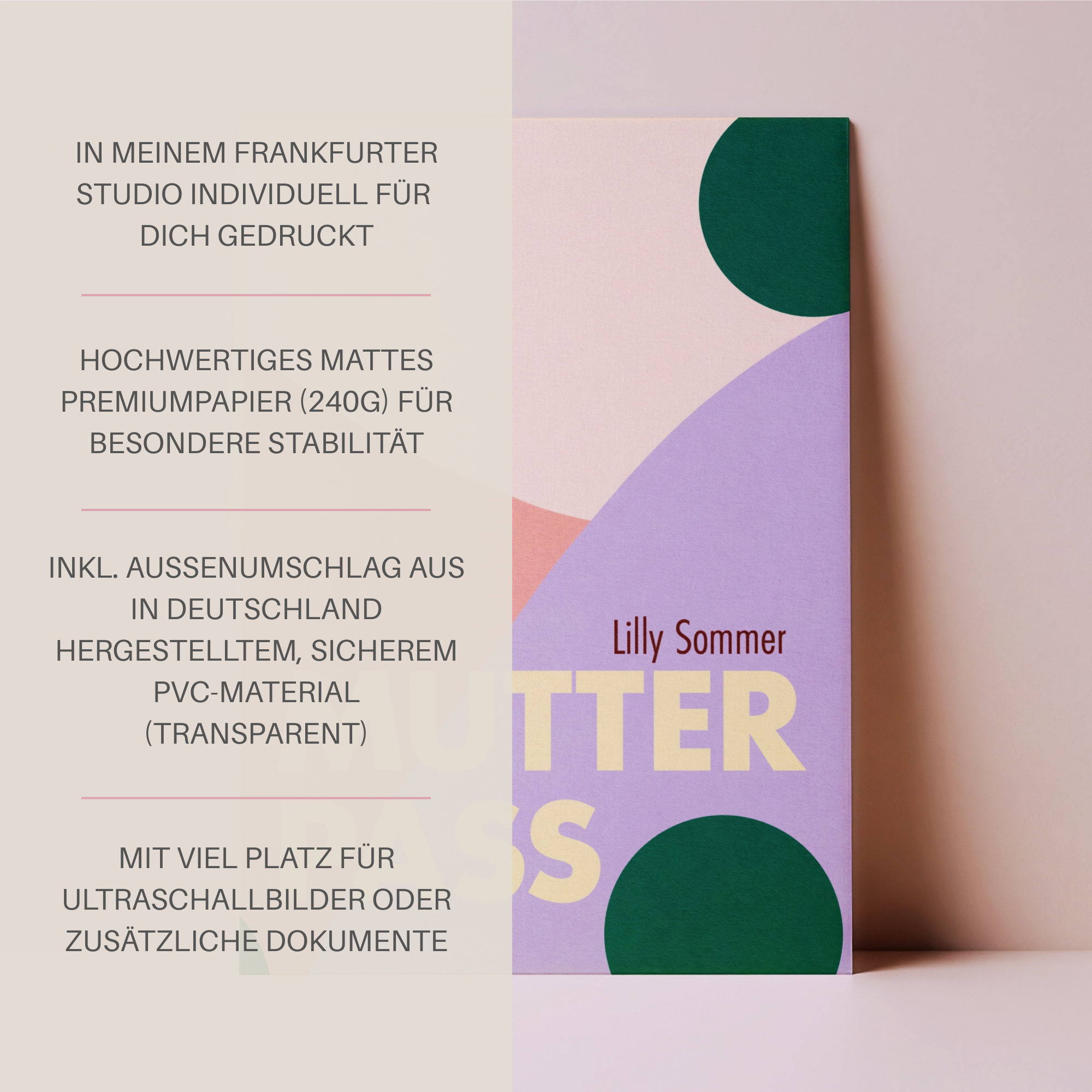 Mutterpasshülle Oana I personalisierbar