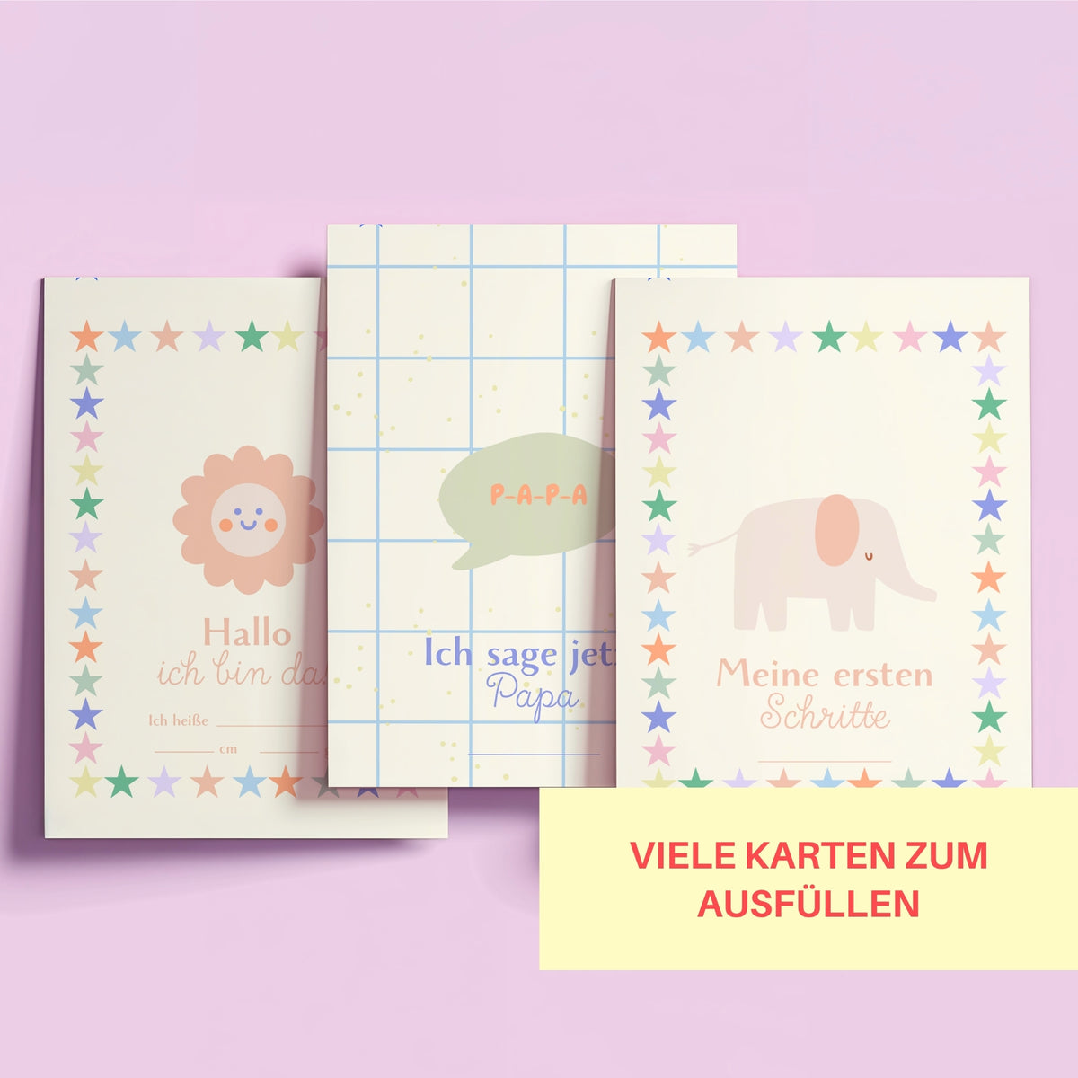 Meilensteinkarten Classic I personalisierbar