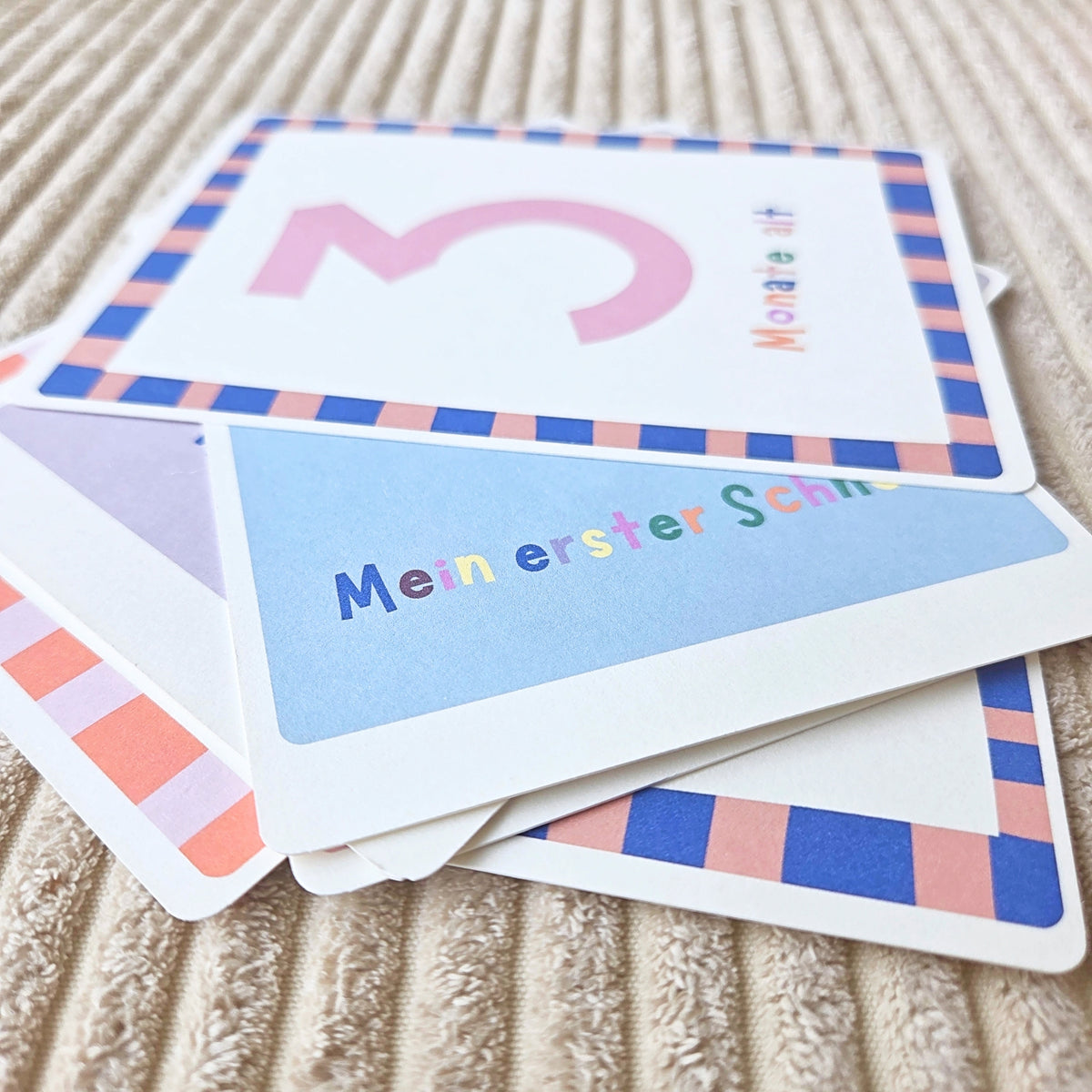 Meilensteinkarten Color I personalisierbar