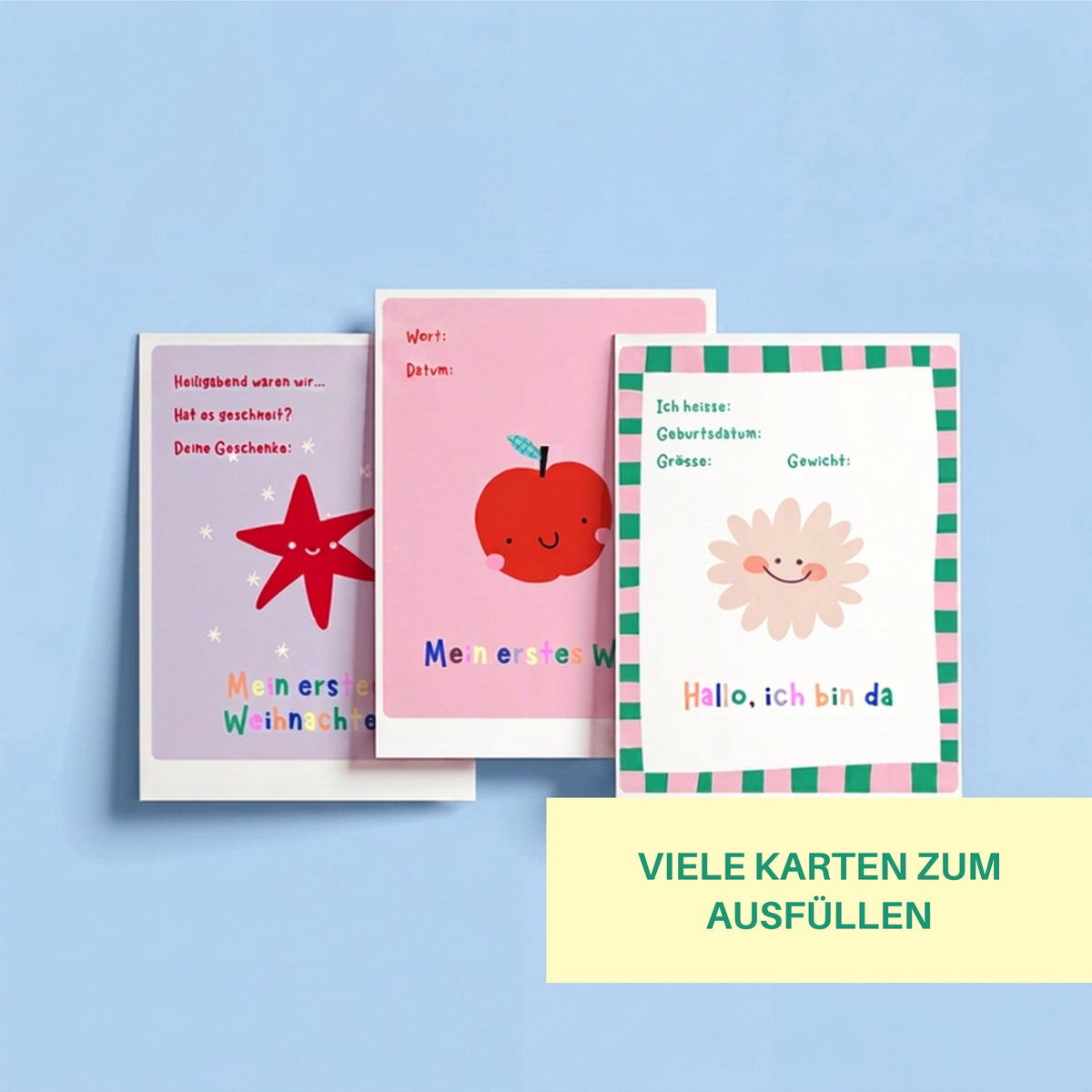 Meilensteinkarten Color I personalisierbar