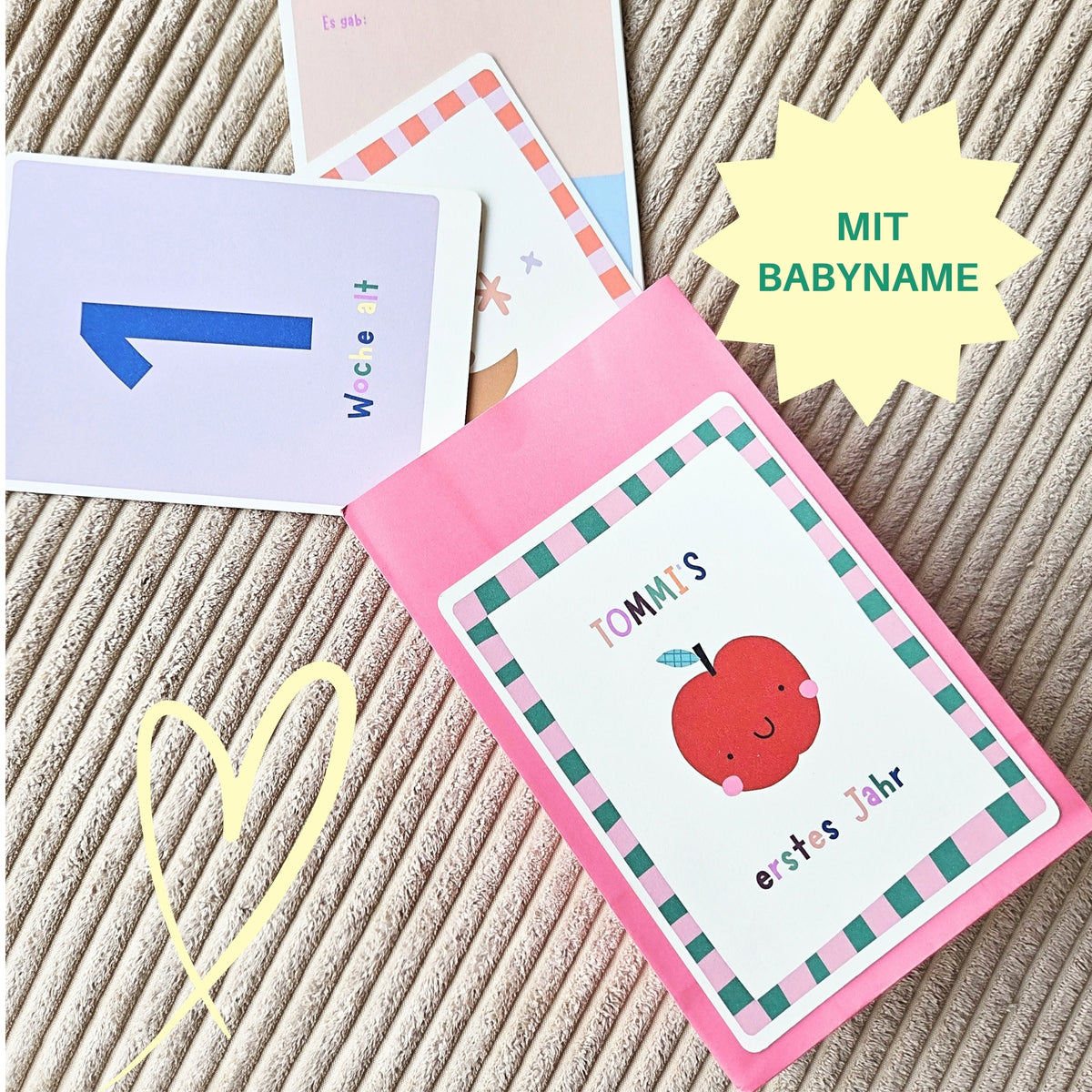 Meilensteinkarten Color I personalisierbar