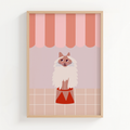Poster Circus Cat I In Apricot-Tönen