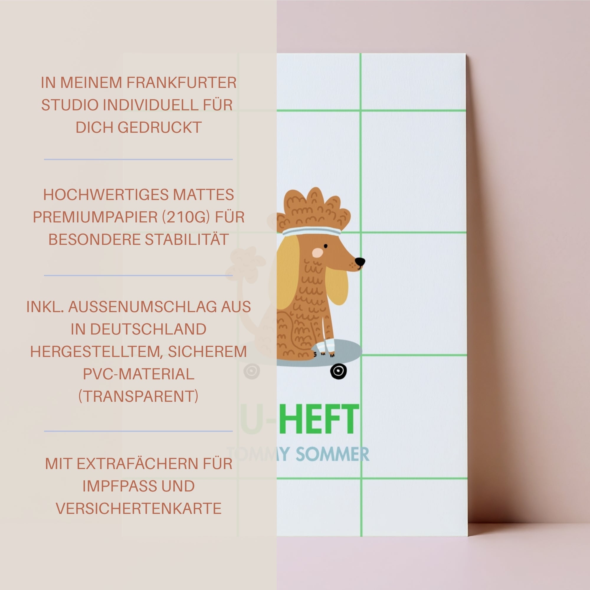 U-Heft Hülle Toni I personalisierbar