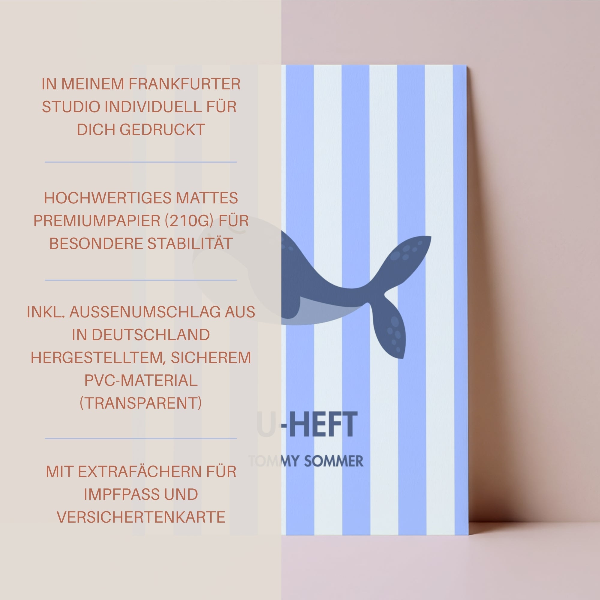 U-Heft Hülle Oskar I personalisierbar