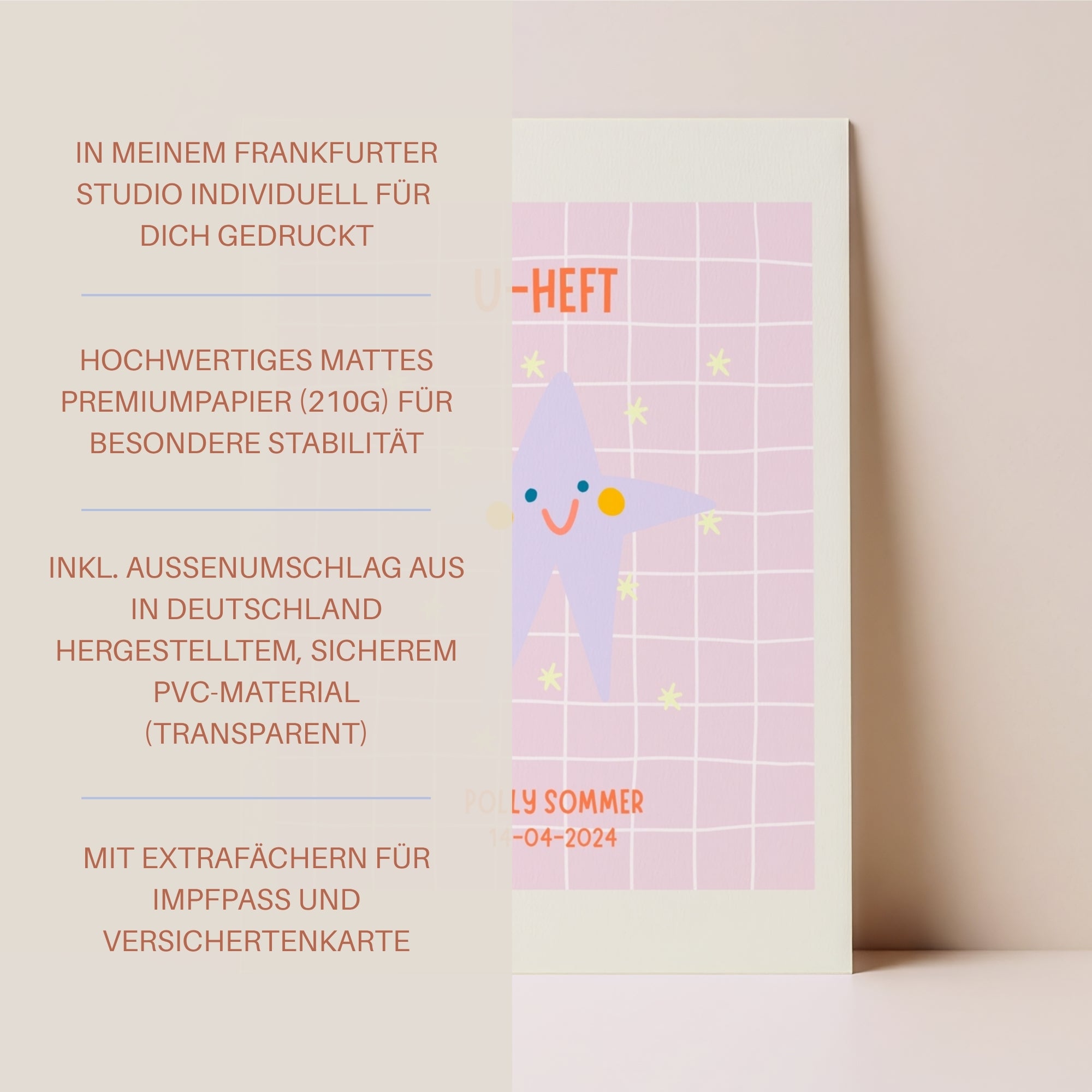 U-Heft Hülle Star I personalisierbar