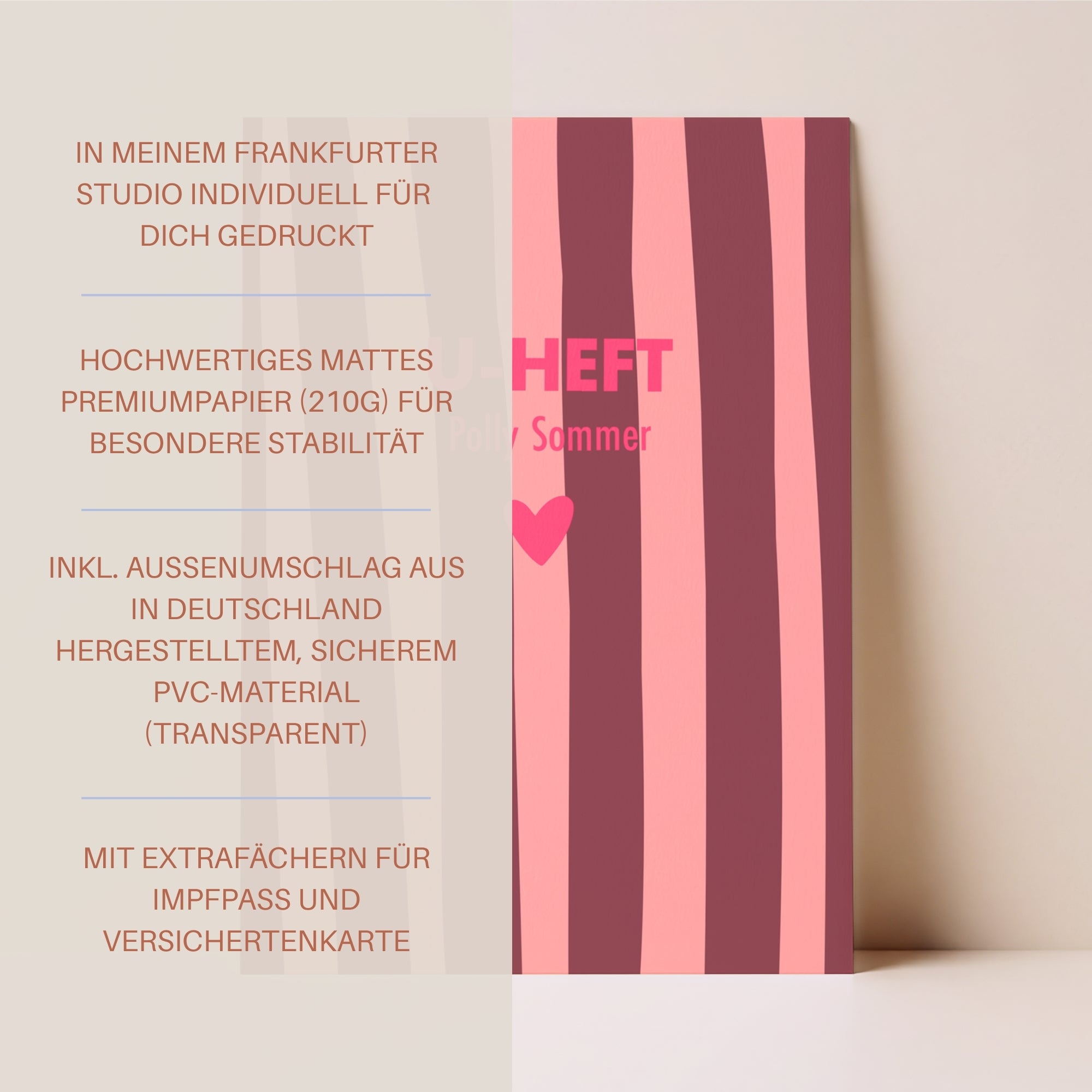 U-Heft Hülle Luna I personalisierbar