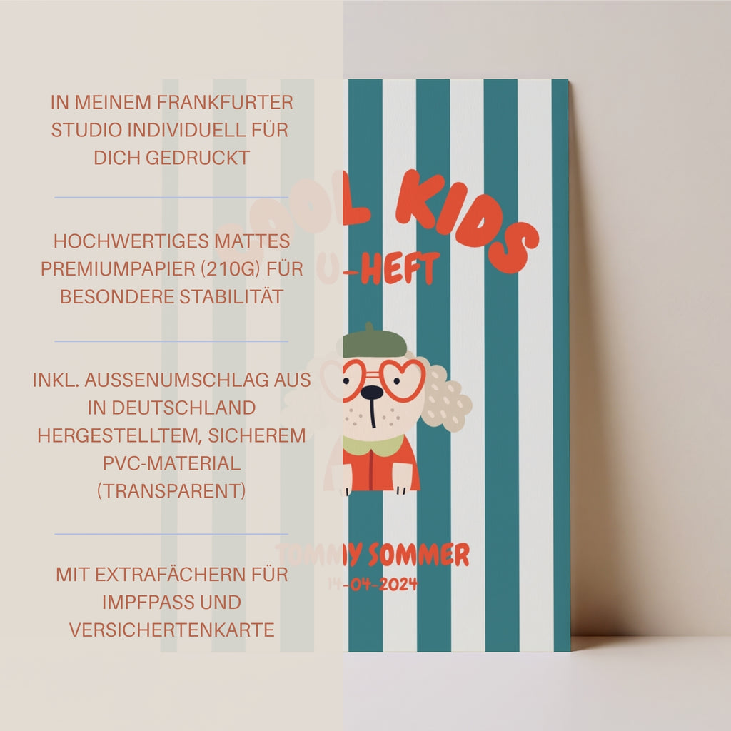 U-Heft Hülle Cool Dog I personalisierbar