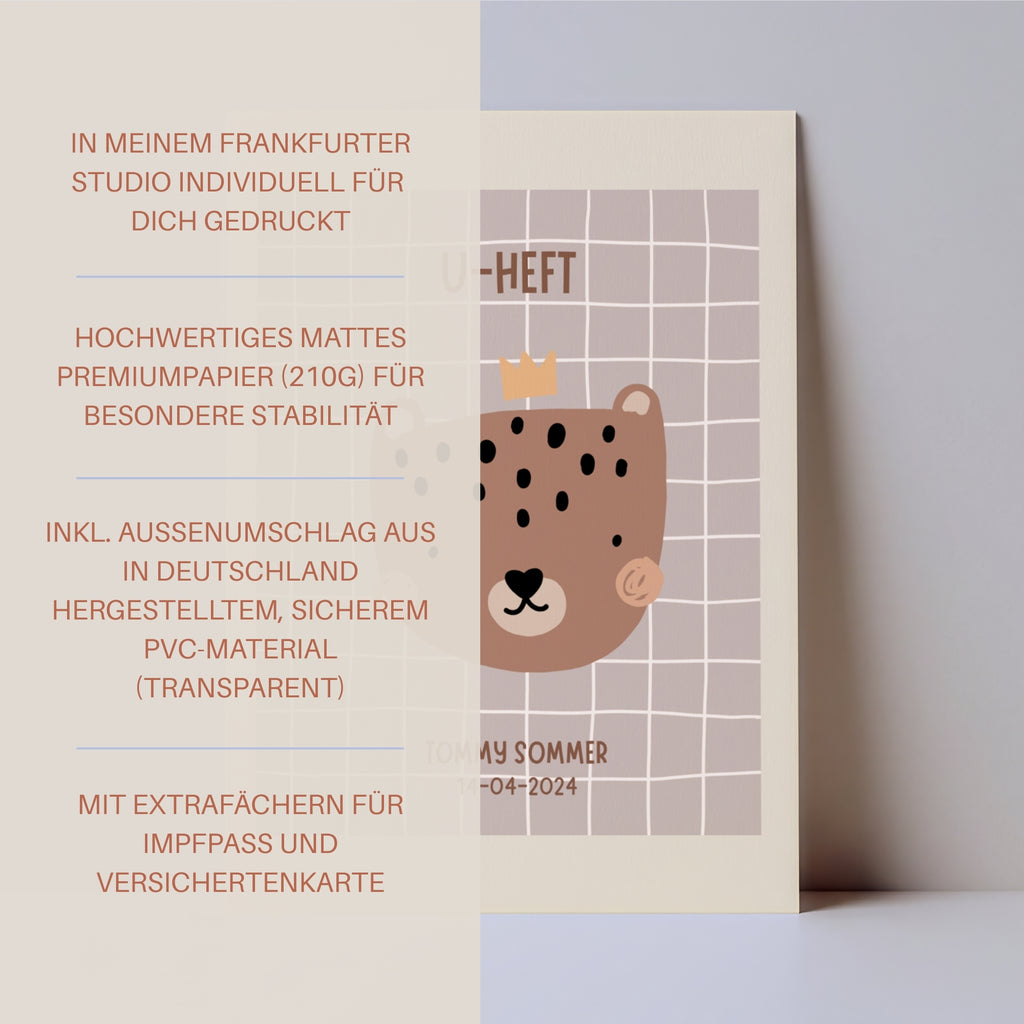 U-Heft Hülle Leo I personalisierbar