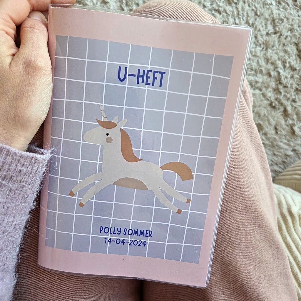 U-Heft Hülle Einhorn I personalisierbar