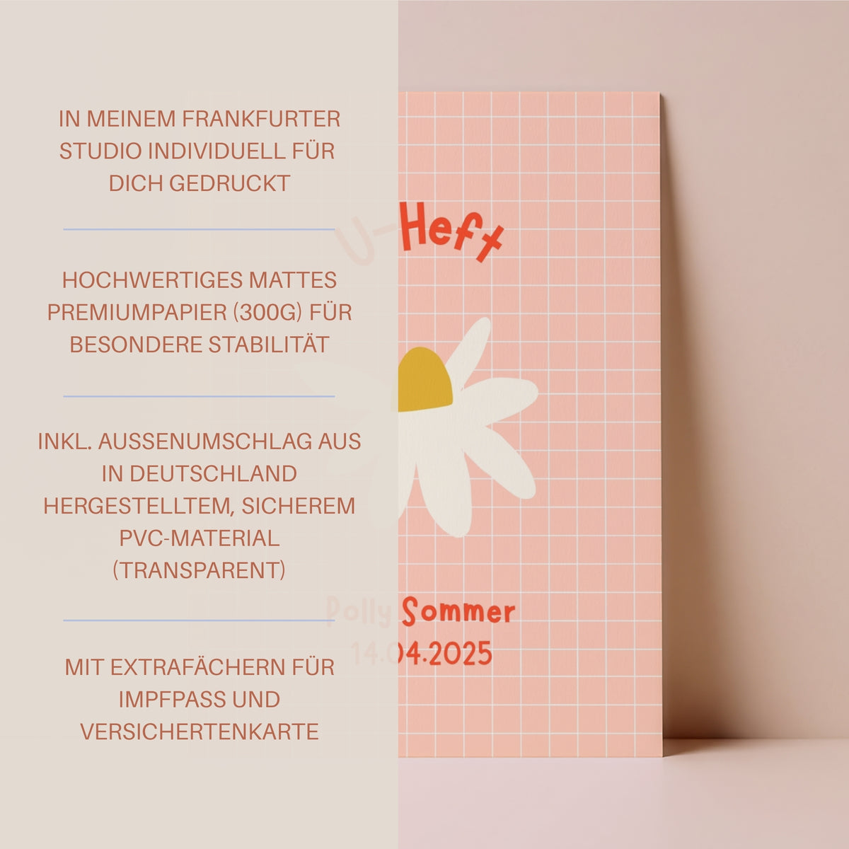 U-Heft Hülle Camilla I personalisierbar